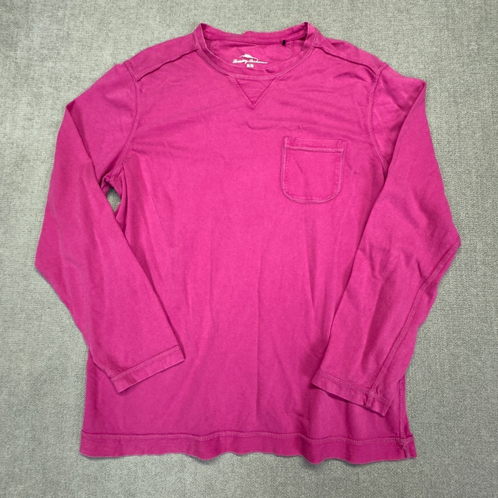 Tommy Bahama shirt Mens medium pink long sleeve